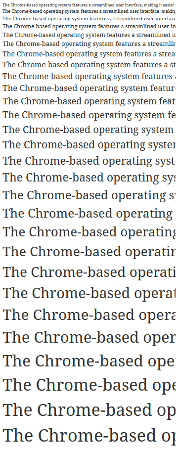 DroidSerif Regular, Windows DirectWrite
                      ClearType, original hinting